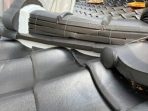 棟下漆喰工事