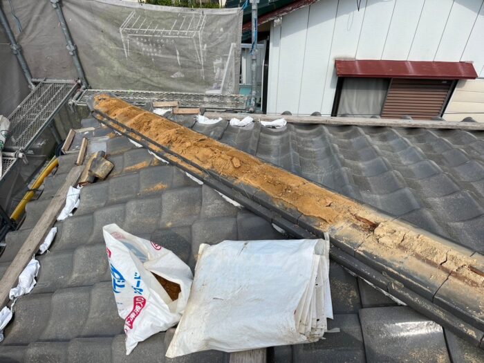 棟の積み替え工事