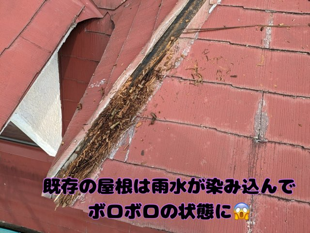土岐市久尻にて出窓部カバールーフ雨漏りで木が腐る