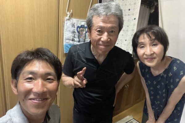 京町のお客様との写真