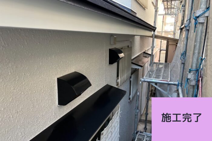 外壁塗装完了後の外観。