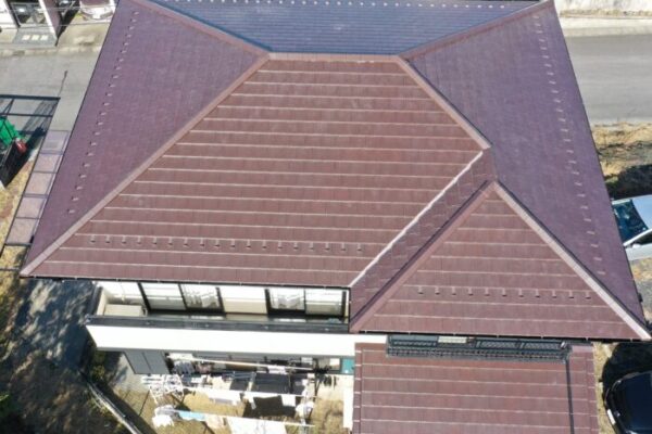 施工後の屋根全景