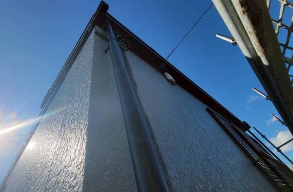 多治見市池田町にて施工した雨樋交換工事の様子