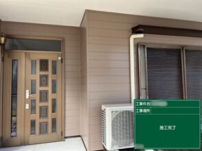 可児市中恵土で屋根と外壁のリフォームが完了した住宅全体の施工後の様子