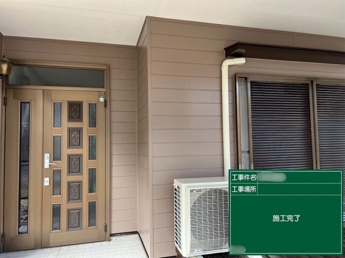 可児市中恵土で屋根と外壁のリフォームが完了した住宅全体の施工後の様子